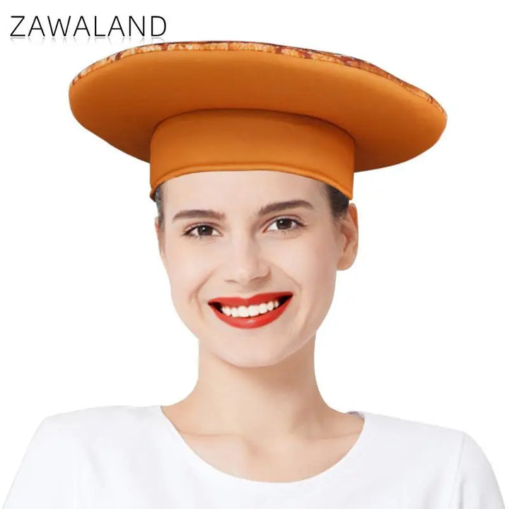 Adult Funny Pizza Hat Cosplay Food Costume Role Play Party Delicious Food Carnival Clothes Accessories For Women Christmas Gifts
