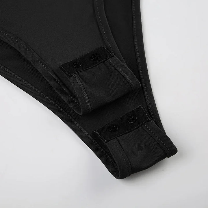 Sweetown Women's Sleeveless Skinny Shirring Bodysuit Spaghetti Strap Black Solid Simple Basic Sexy Camisole for Vacation