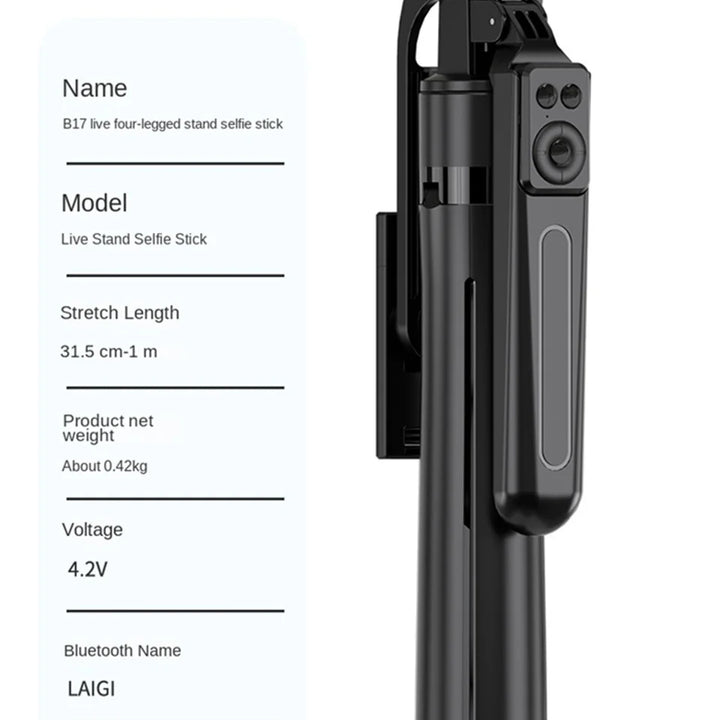 COOL DIER New Tripod for Smartphone Camera,Tripods Stand with Bluetooth shutter,Wireless Selfie Stick brackets with Phone Holder