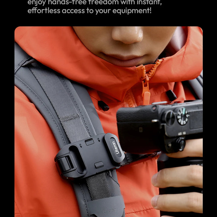 Ulanzi UKA07 Uka Quick-Release Kit for Backpack Hassle-Free Hanging 10KG Load Suit for Arca-Swiss & F38 Quick Release System