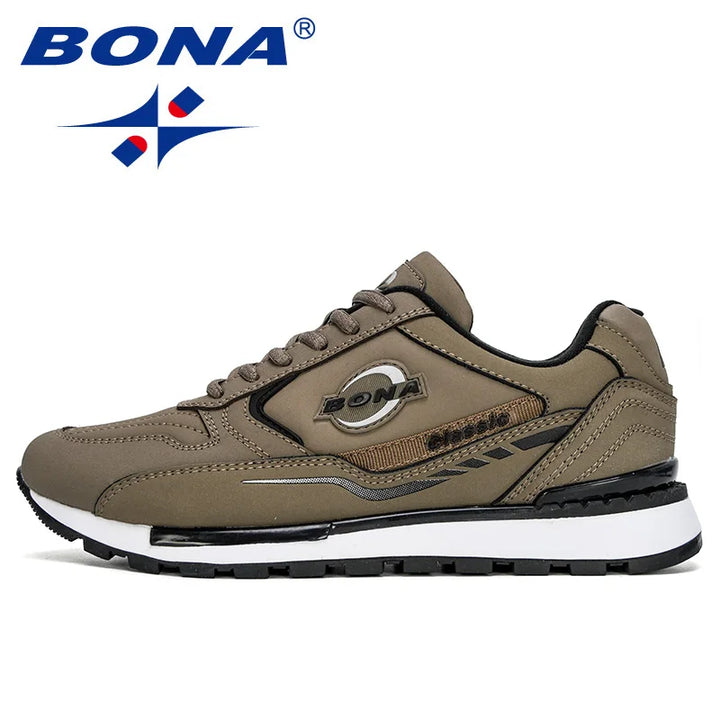 BONA 2023 New Designers  Man Anti-slip Jogging Footwear Trendy Running Shoes Men Outdoor Walking Sport Shoes Man Sneaker