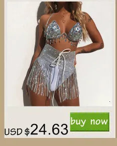 Sexy see through Chain Sequin summer dress women backless mini birthday party dress night club outfits evening dresses vestidos