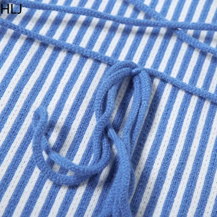 HLJ Vintage Fashion Printing Denim 2 Piece Sets Women Outfit Sleeveless Zip Bodycon Crop Top + Skirt Female Streetwear Clothing