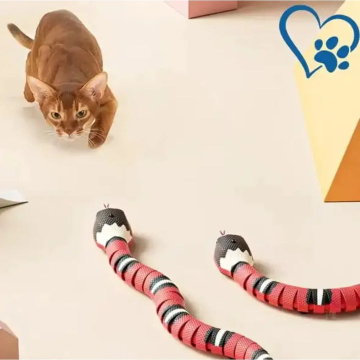 Smart Sensing Snake Cat Toys Interactive, Electronic Snake Induction Toy Kitten Puppy Prank Snake Toy Pet Cat Accessories