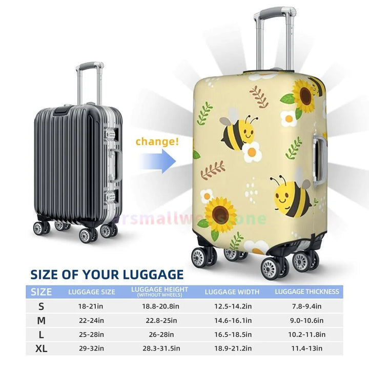Honey Luggage Cover Suitcase Protector Thicken Elasticity Dust Covered Anti-scratch Protective Case 18-32 Inch