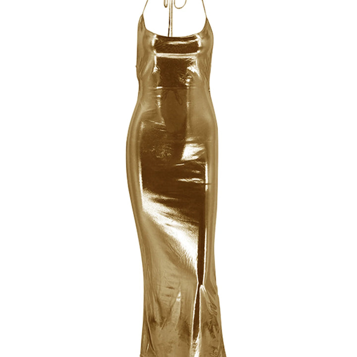 New Women Summer Dresses Strap Clubwear Sexy Backless Halter Bandage Long Dress Slim Solid Off Shoulder Lady Clothing Streetwear