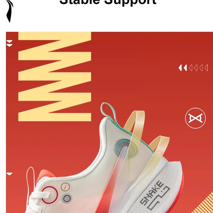 Li-Ning Men RED HARE 8 PRO Racing Running Shoes BOOM FIBER Cushion Stable Sport Shoes Light Anti-Slip Wearable Sneakers ARPV003