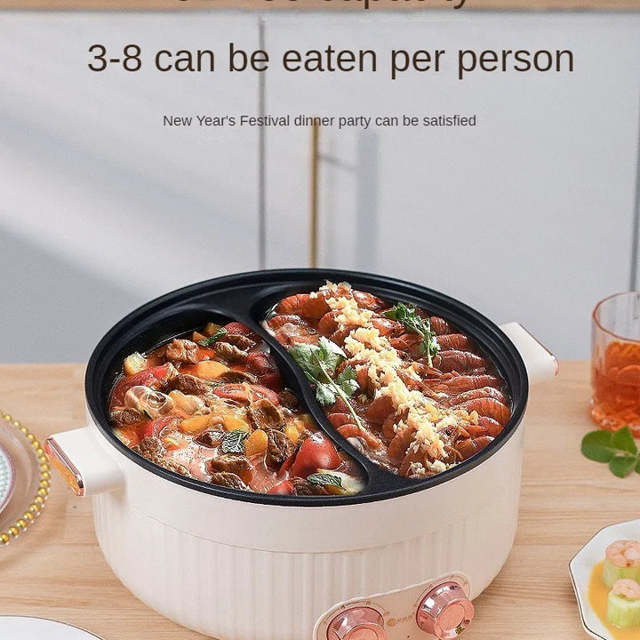Electric hot pot Household small electric hot pot nonstick electric pot electric hot pot household nonstick pan Electric Cooker