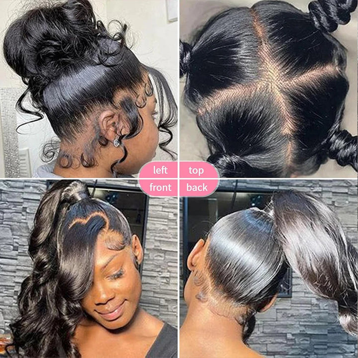 Body Wave 360 Lace Frontal Wig Transparent Lace Front Human Hair Wigs for Women Brazilian Water Wave 360 Full Lace Wig on Sale