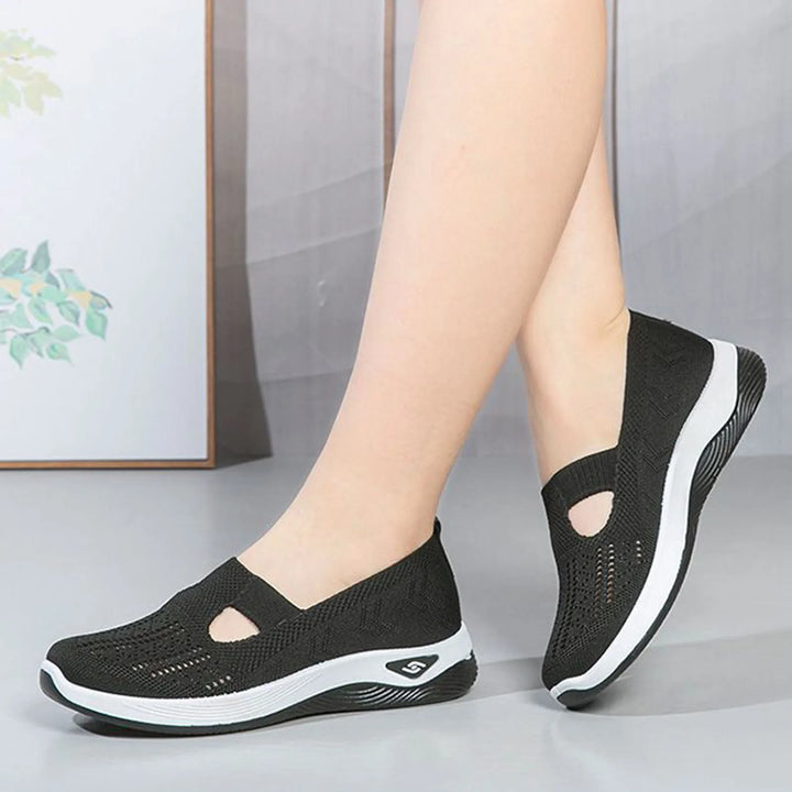 Woman Leisure Work Sneakers Round Head Casual Shoes Suitable for Camping Indoor Walking