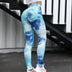Yoga Pants Tie Dye Seamless Leggings Push Up Women Sports Fitness Contour Yoga Running Pants Elastic Nylon Tights Legging
