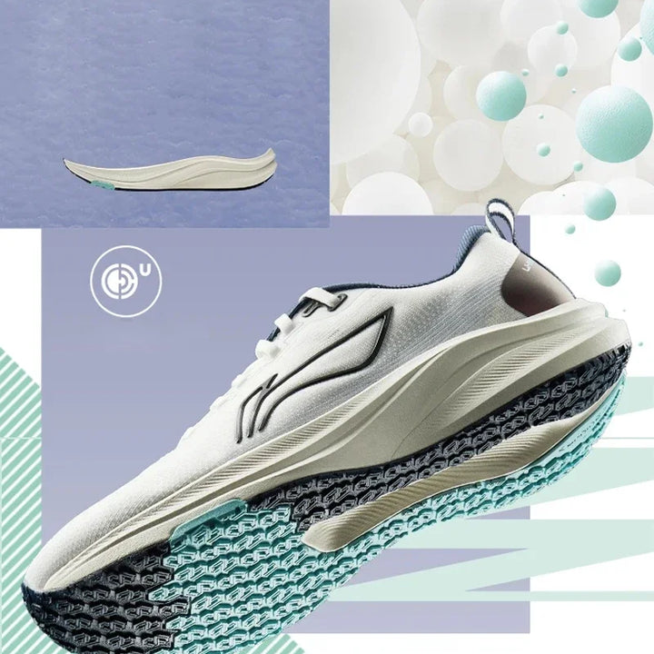 Li-Ning Men RED HARE 8 Racing Running Shoes LIGHT FOAM ULTRA Cushion Reflective Stable Shoes LiNing Training Shoes ARPV001