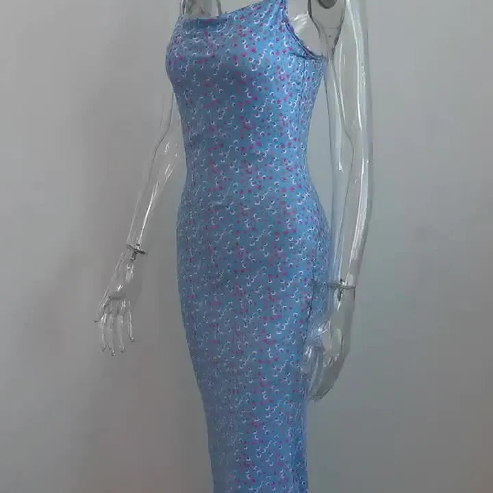 Women 2024 Y2K Summer Slip Sleeveless Backless Maxi Dress Bodycon Elegant Sexy Outfits Ladies Birthday Party Club  Long Dress