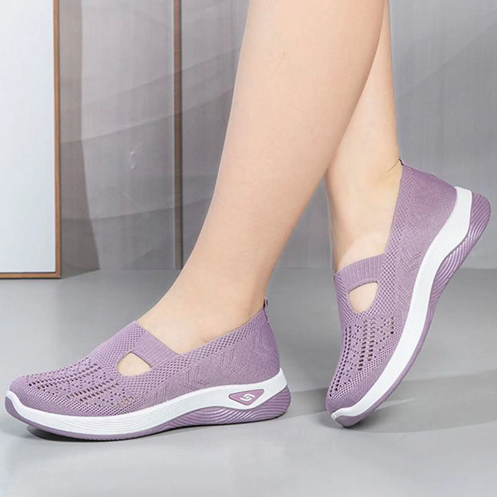 Woman Leisure Work Sneakers Round Head Casual Shoes Suitable for Camping Indoor Walking