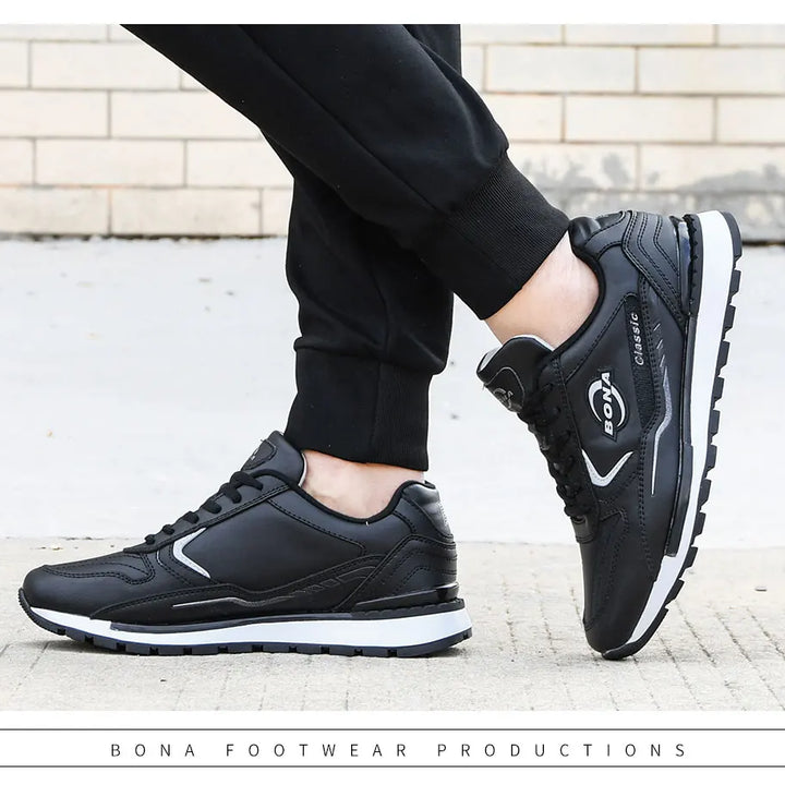 BONA 2023 New Designers  Man Anti-slip Jogging Footwear Trendy Running Shoes Men Outdoor Walking Sport Shoes Man Sneaker