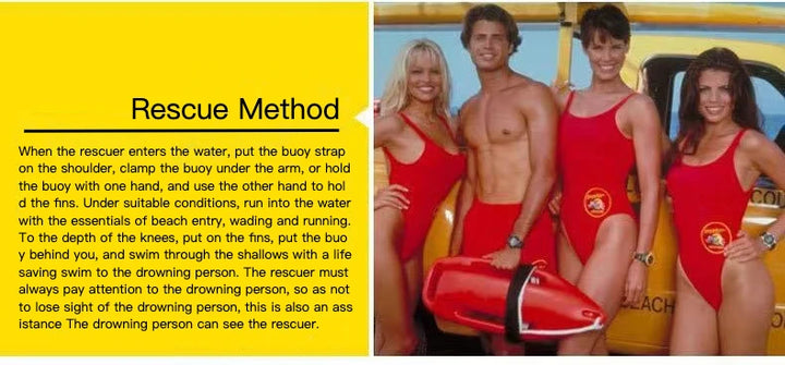High Buoyancy Professional Lifeguard Polyethylene Rescue Tube Multi-Color Lifesaving Tube Buoyancy 180N Water Rescue