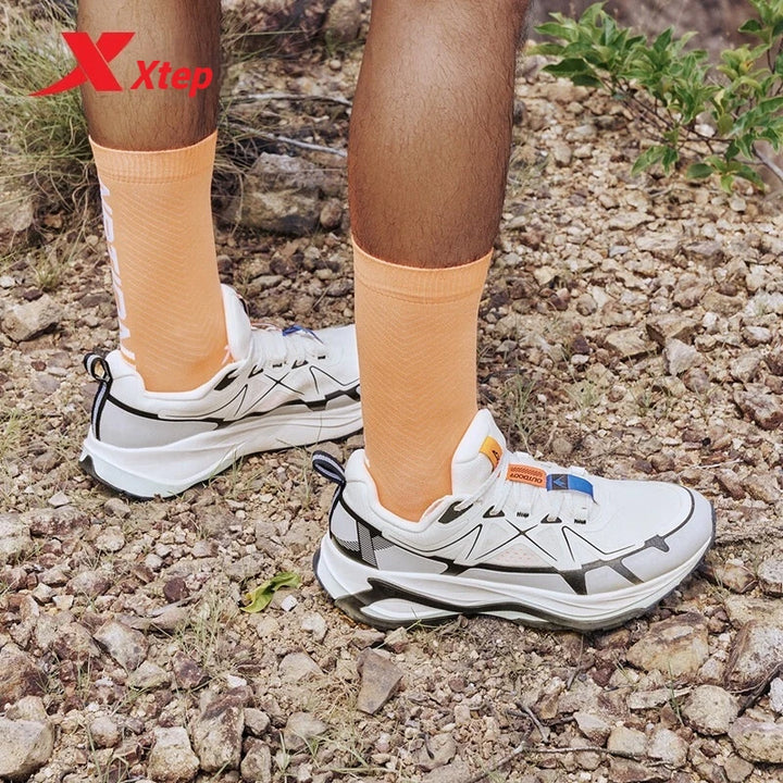 Xtep Steep Mountain Running Shoes For Men 2024 Autumn Comfortable Sports Shoes Cushion Support Breathable Sneakers 876319110007