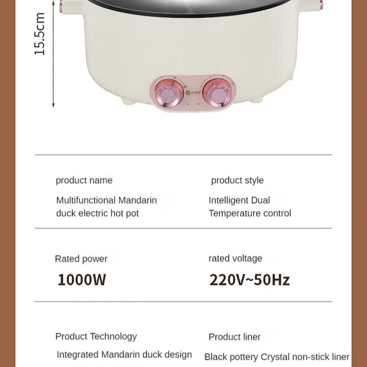 Electric hot pot Household small electric hot pot nonstick electric pot electric hot pot household nonstick pan Electric Cooker