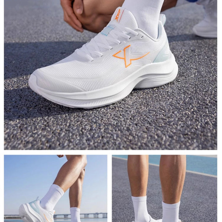 Xtep Running Shoes for Men 2025 Summer Shock-absorbing Non-slip Lightweight Mesh Comfortable Breathable Sport Shoes 875219110015