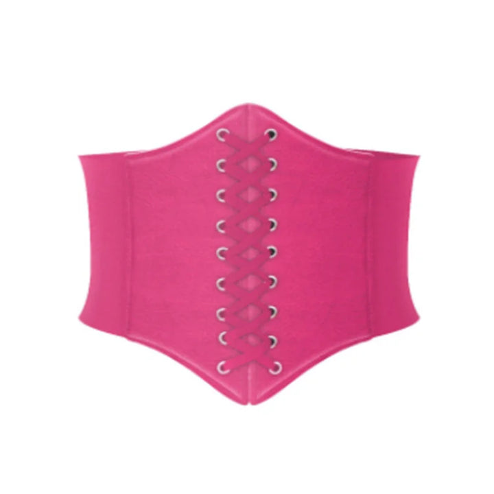 Goth Gothic Clothing Underbust Corset Women Belts Elastic Wide Bright Leather Golden Corsets For Waist Trainer