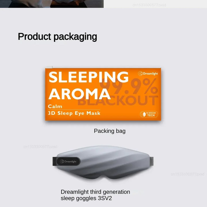 Xiaomi Dreamlight 3s Eye Mask 3D Stereoscopic Without Light Leakage Sleep Assistance Relieve Fatigue Block Out Light Eye Masks