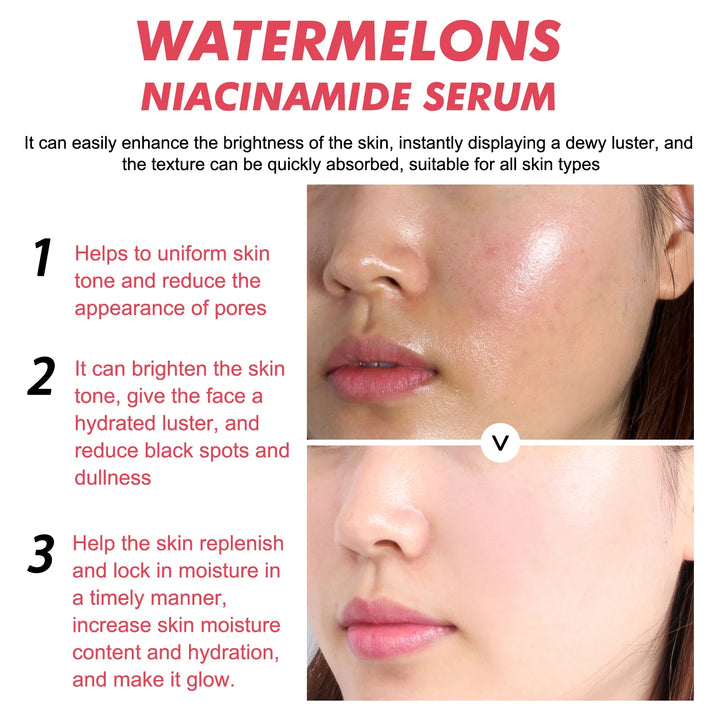 EELHOE Niacinamide Dew Serum Makeup Base Lightweight Facial Essence Primer Brightening Moisturizing Brightening Cream