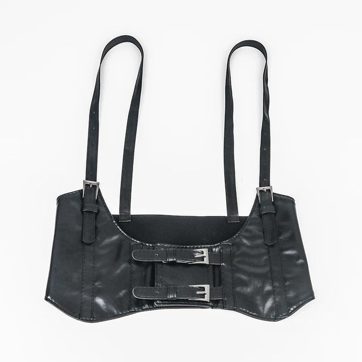 Multiple colour Oversize Female waist Underbust Corset gothic Harness Strap Rubber Girdle Elastic Belt Cummerbund for women Lady