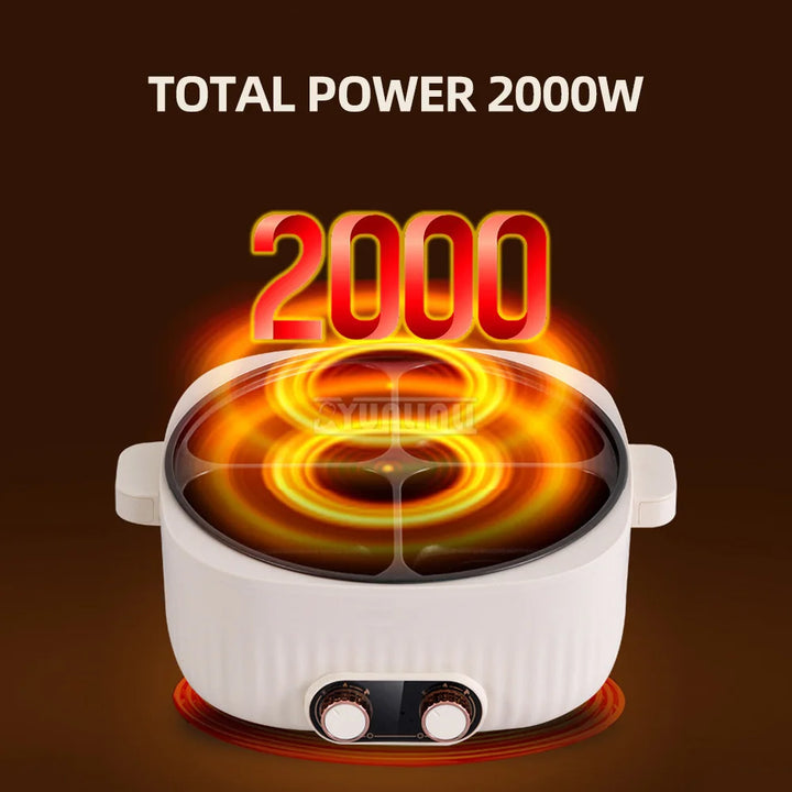 6L Multi Cooker Household Large Capacity Four-Grid Hot Pot Eletrodomesticos Para Cozinha Panelas