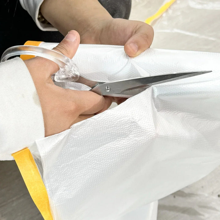 Disposable Cuttable Dust Film Self-adhesive Plastic Film Furniture Dustproof Protection Cloths Car Beauty Repair Masking Film