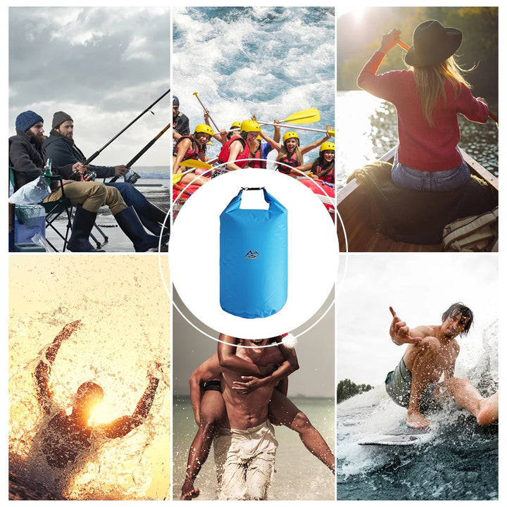 2L/10L/20L Waterproof Dry Bag Sack for Camping Drift Trekking Swimming Rafting Kayak River Trekking Fishing Outdoor Waterbag