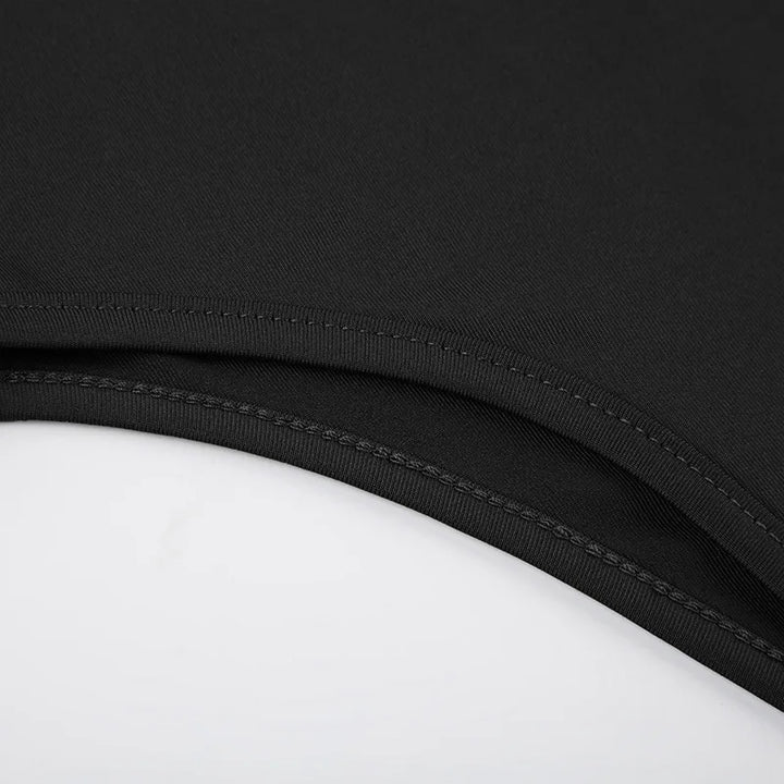 Sweetown Women's Sleeveless Skinny Shirring Bodysuit Spaghetti Strap Black Solid Simple Basic Sexy Camisole for Vacation