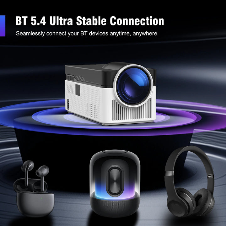 Magcubic Ultra Short Throw HY450 Projector With Auto Offset 1080P 8K Electronic Focus 900 ANSI WiFi6 BT5.4 Allwinner H716 Voice