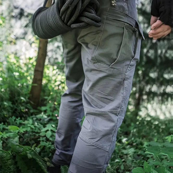 Men's Outdoor Multi Functional Tactical Pants, Multi Pocket Outdoor Hiking Sweatpants, Water-repellent, wear-resistant