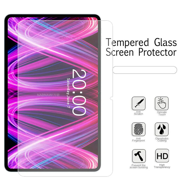2 Pieces Clear Hard Film HD Screen Protector Scratch Proof Tempered Glass For Teclast T60 Plus 12