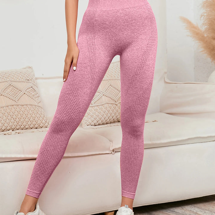 High Waist Leggings Women Smile Leggins Push Up Indoor Sport Fitness Running Pants Elastic Trousers Gym Slim Pants NEW