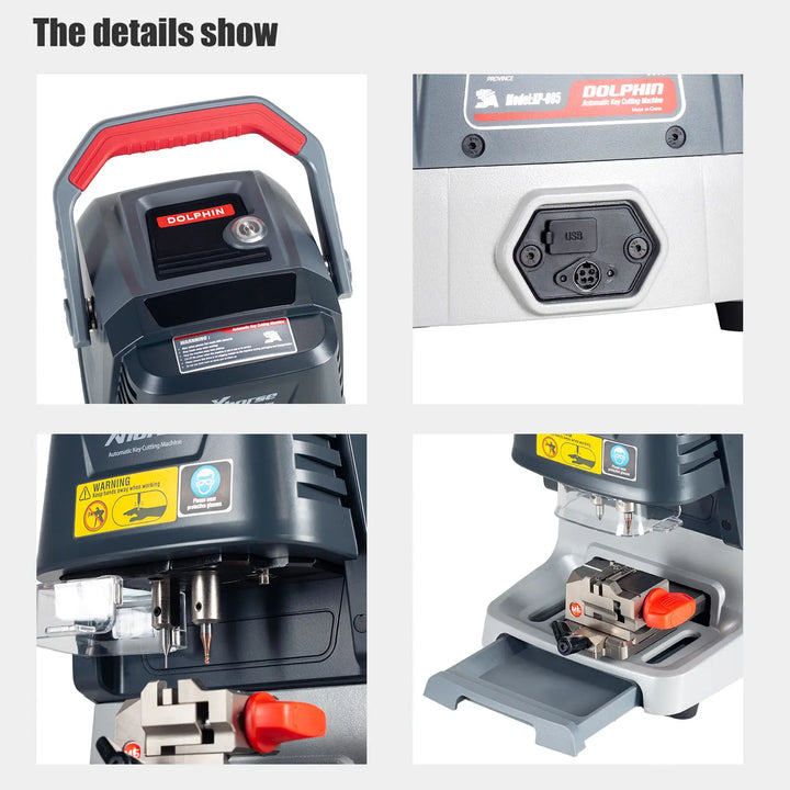 V2.2.2 Xhorse Condor Dolphin XP005 XP-005 Automatic Key Cutting Machine With M5 Clamp