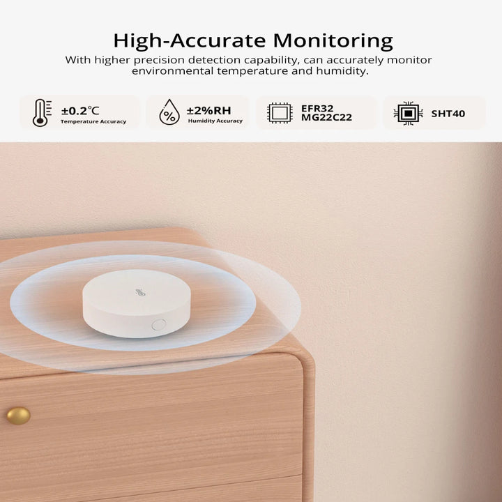 SONOFF SNZB-02P Zigbee Temperature And Humidity Sensor Smart Home Thermometer Detector High-Accurate Monitor Alexa Google Home