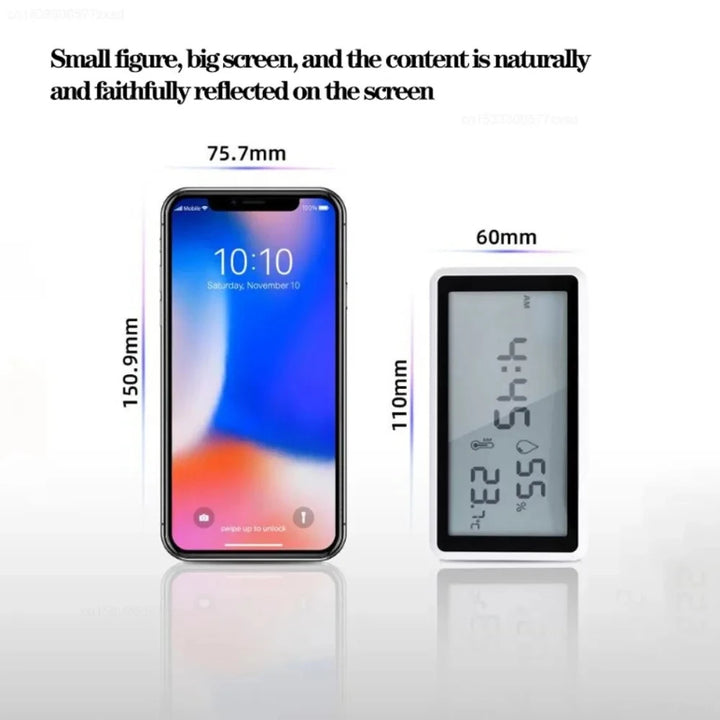 Xiaomi Electronic Thermometer Hygrometer Weather Station High Precision with Table Clock Function Mini Thermometer LCD Tools
