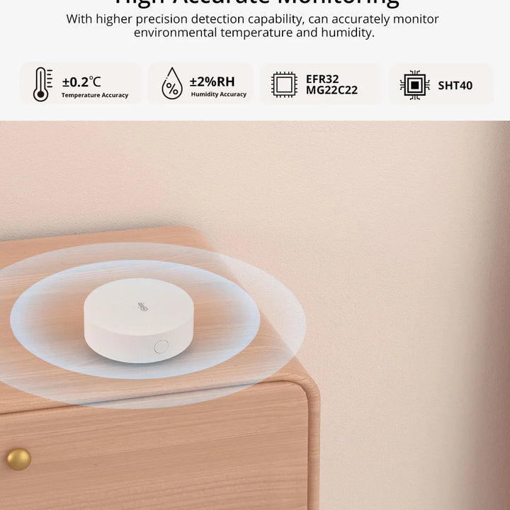 SONOFF SNZB-02P Zigbee Temperature And Humidity Sensor Smart Home Thermometer Detector High-Accurate Monitor Alexa Google Home
