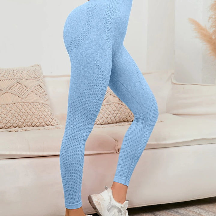 High Waist Leggings Women Smile Leggins Push Up Indoor Sport Fitness Running Pants Elastic Trousers Gym Slim Pants NEW