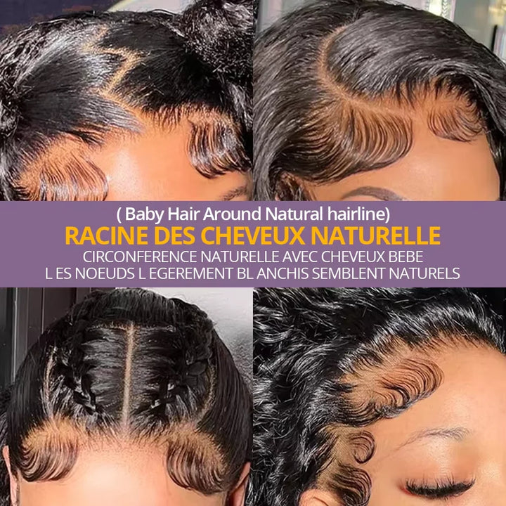 Ready To Wear Curly Wig 13x4 Human Hair Wigs Brazilian Pre Cut No Glue 7x5 Lace Frontal Water Wave Wigs Glueless Wig Preplucked