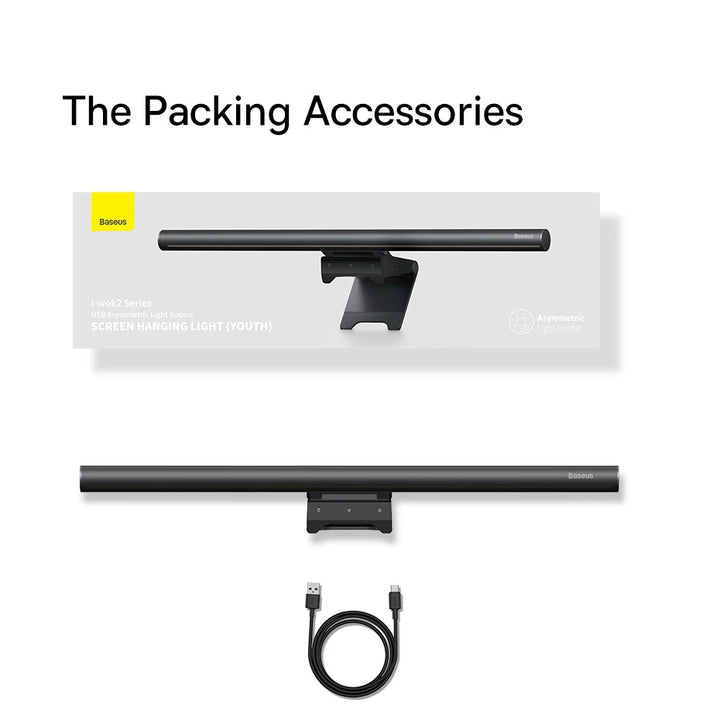 Baseus Screen Light Desk Lamp Computer Light Screen Hanging Light New Table Lamp LCD Monitor Laptop Light USB Study Read Lamp