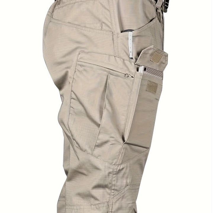 Men's Outdoor Multi Functional Tactical Pants, Multi Pocket Outdoor Hiking Sweatpants, Water-repellent, wear-resistant