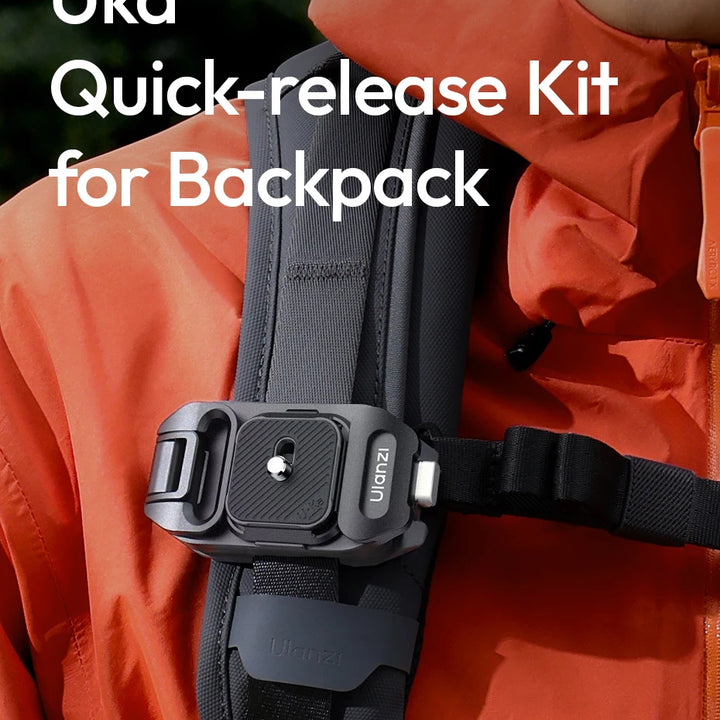 Ulanzi UKA07 Uka Quick-Release Kit for Backpack Hassle-Free Hanging 10KG Load Suit for Arca-Swiss & F38 Quick Release System