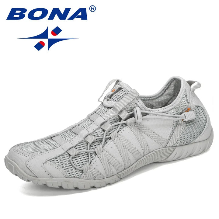 BONA New Popular Style Men Running Shoes Lace Up Athletic Shoes Outdoor Walkng jogging Sneakers Comfortable