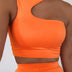 Cut Out Sexy Crop Off Shoulder Solid Skinny Sport Short Tops Women Tank Irregular Summer Tube Tops