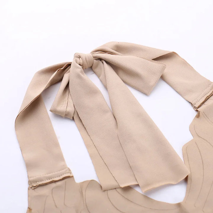 Butterfly Halter Tops Women Summer Outfits Backless Neck Mounted Golden Y2k Clothes Slim Sleeveless Ropa De Mujer