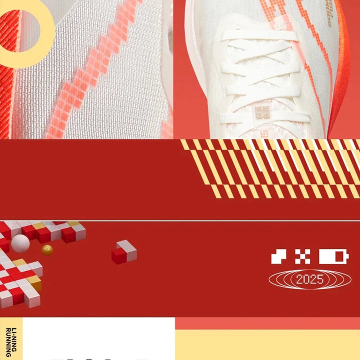 Li-Ning Men RED HARE 8 PRO Racing Running Shoes BOOM FIBER Cushion Stable Sport Shoes Light Anti-Slip Wearable Sneakers ARPV003