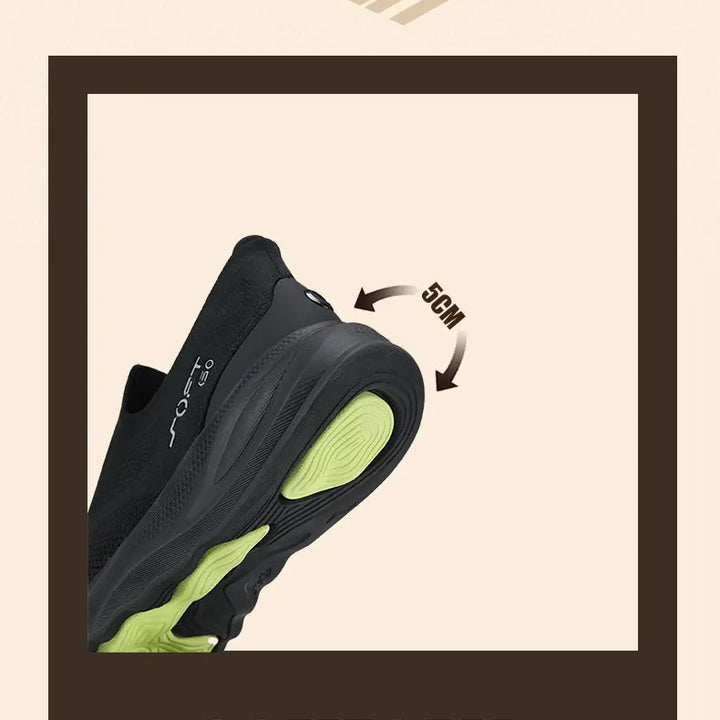 LI-NING Mens SOFT GO 2 Knit Slip-on Casual Walking Shoes Cushion Comfort Stable Mesh Jogging Daily Sports Sneaker AGLV017