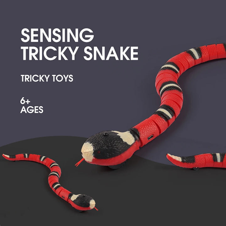 2/1PCS Smart Sensing Cat Toys Interactive Automatic Eletronic Snake Cat Toys Indoor Play Kitten Toy USB Rechargeable Toy for Cat